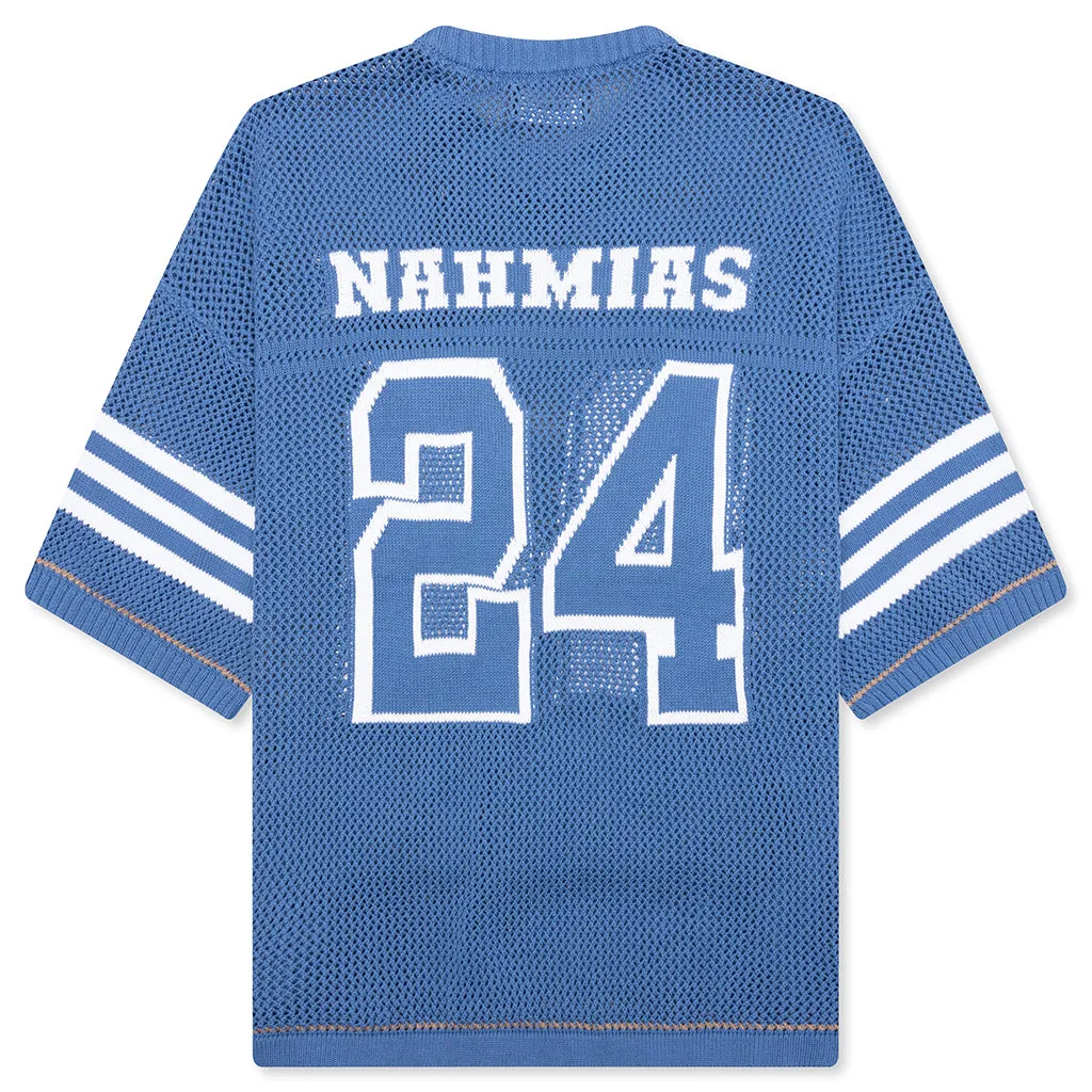 24 Football Knit Shirt - Light Blue