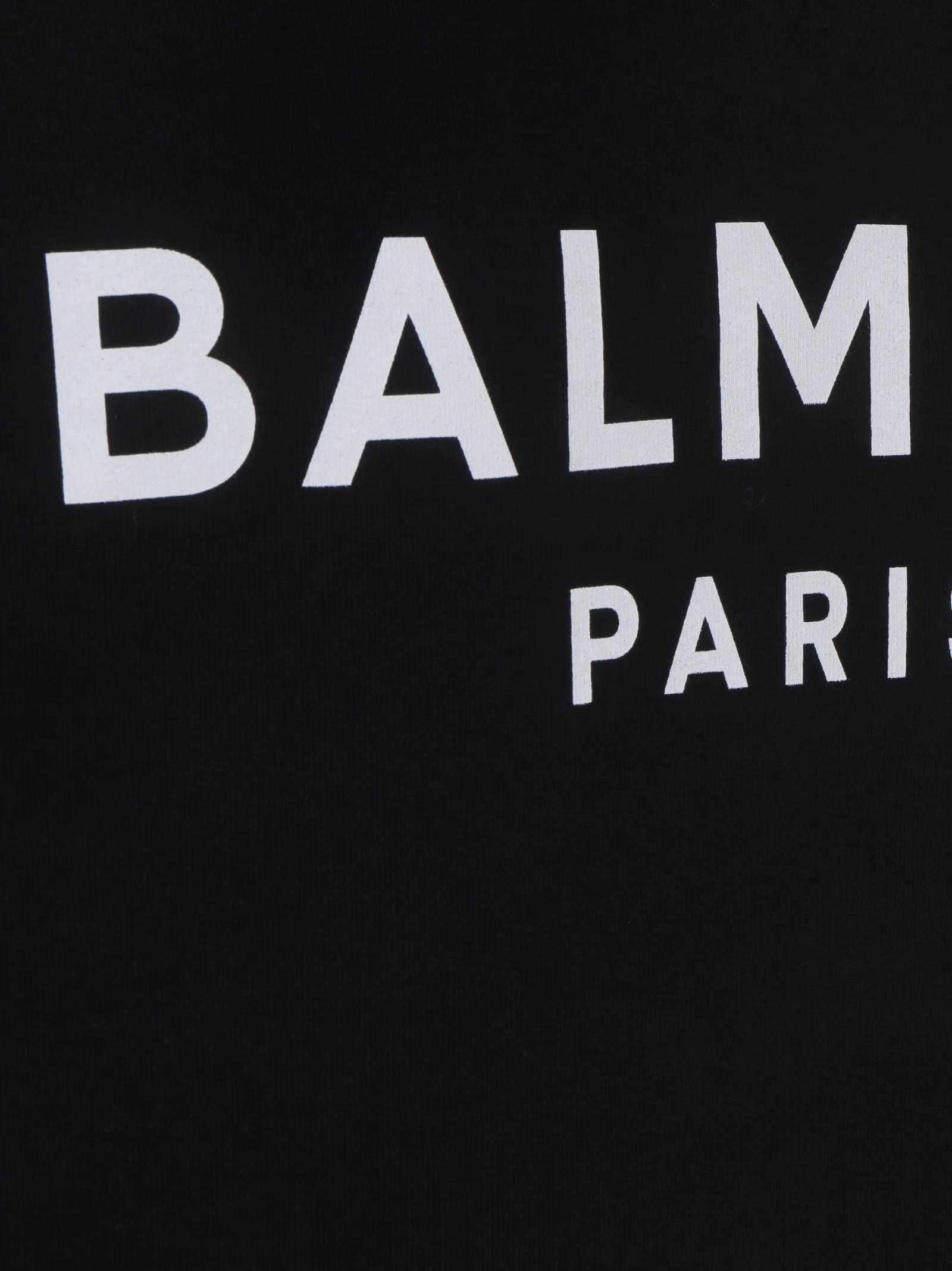 Balmain Logo Printed Jersey Fleece Sweatshirt