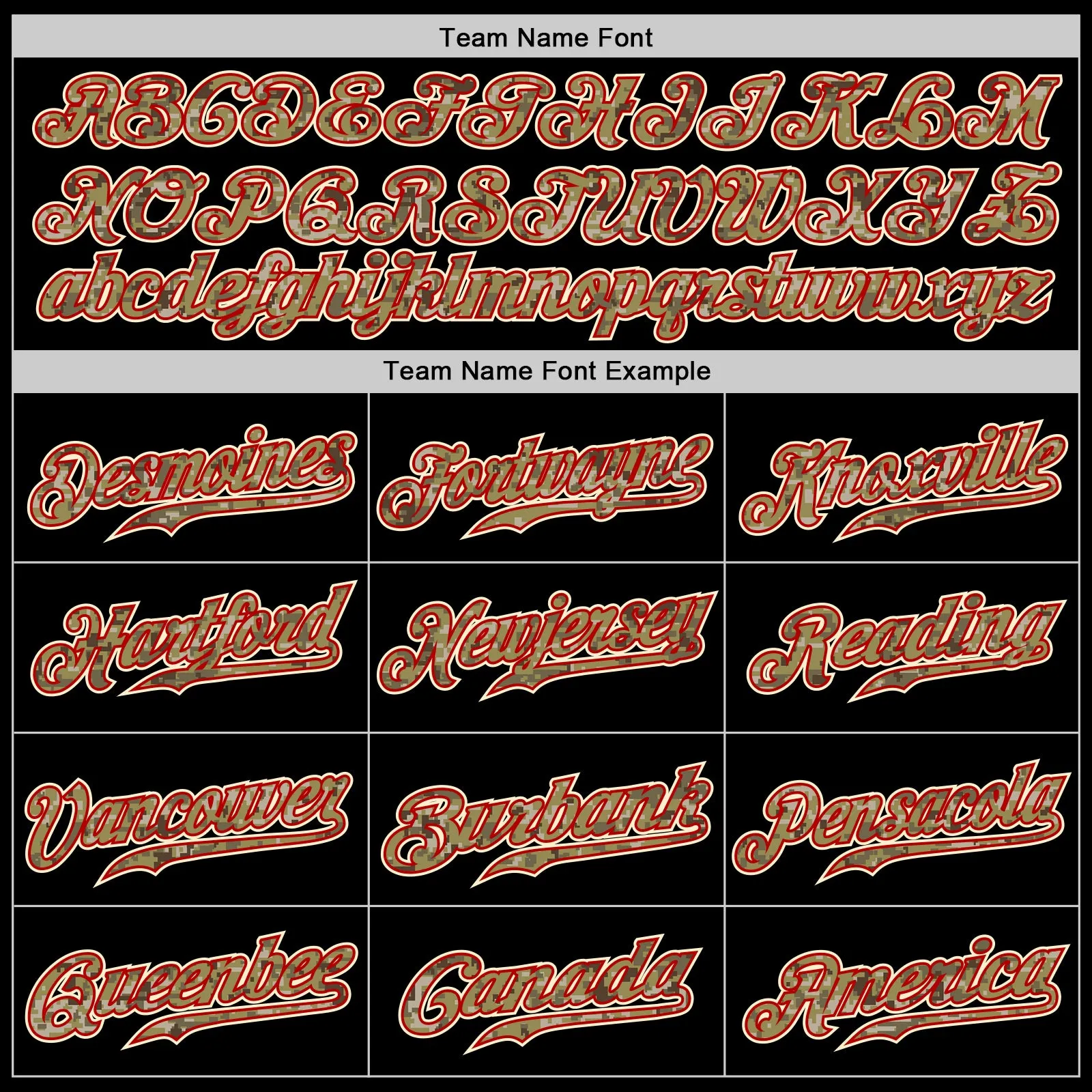 Custom Black Camo-Red Authentic Baseball Jersey
