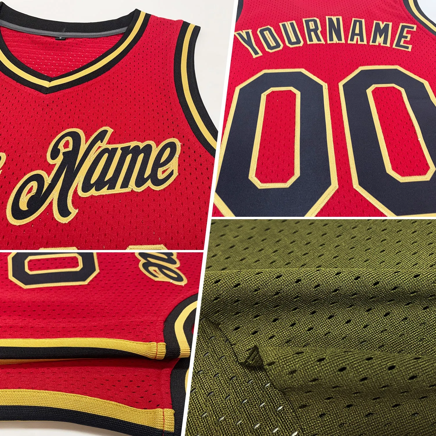Custom Olive Orange-White Authentic Throwback Salute To Service Basketball Jersey