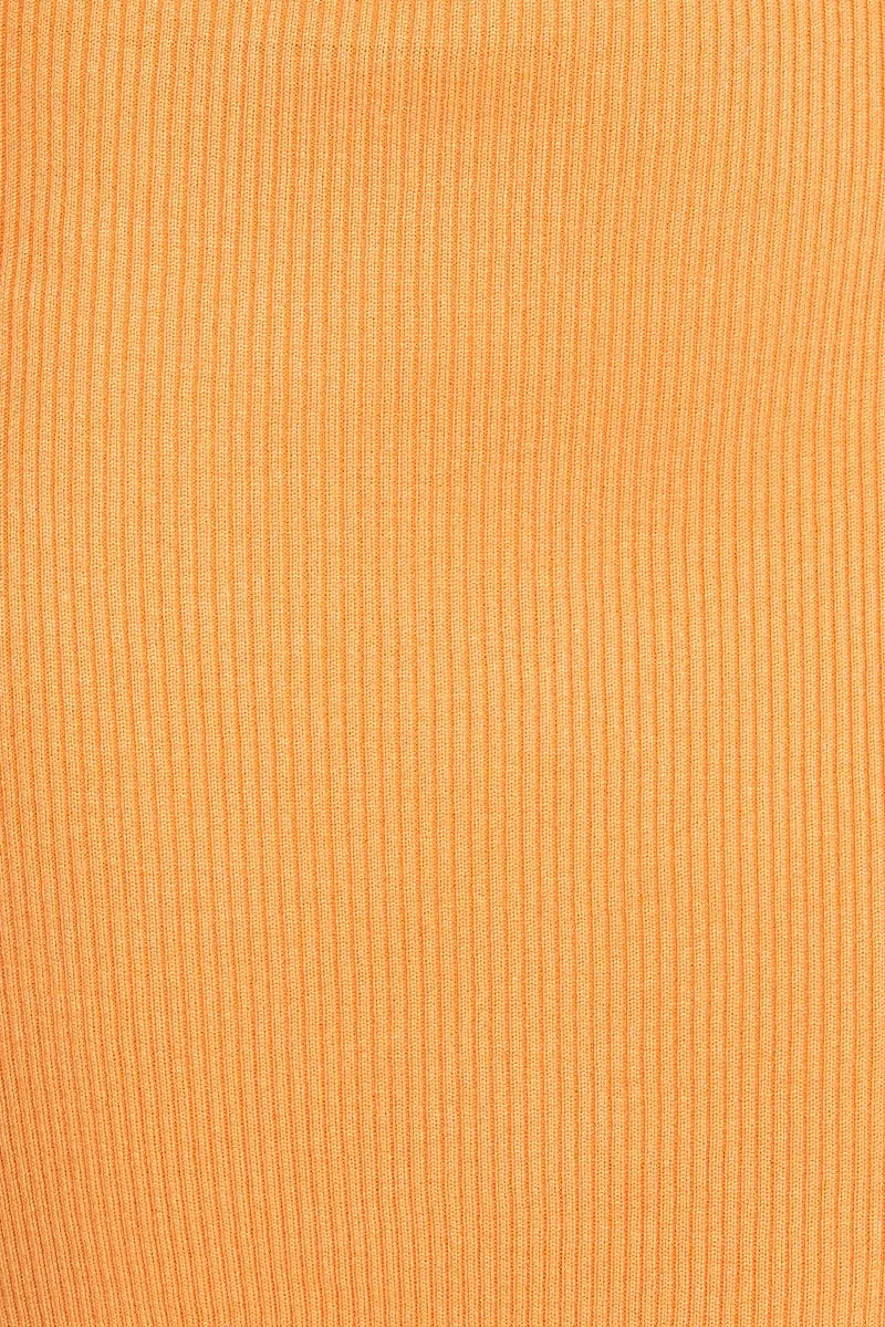 Orange Mini Dress Halter Neck