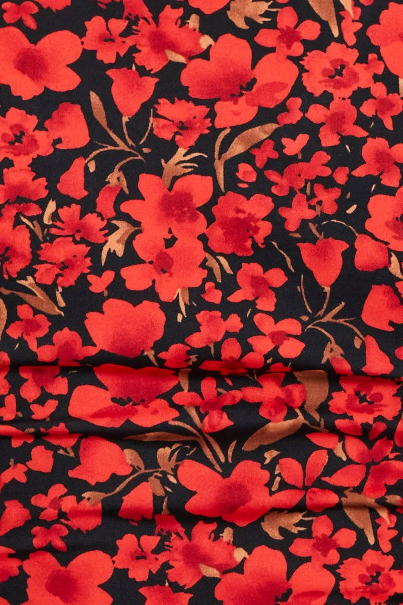 Print Crop Top Short Sleeve