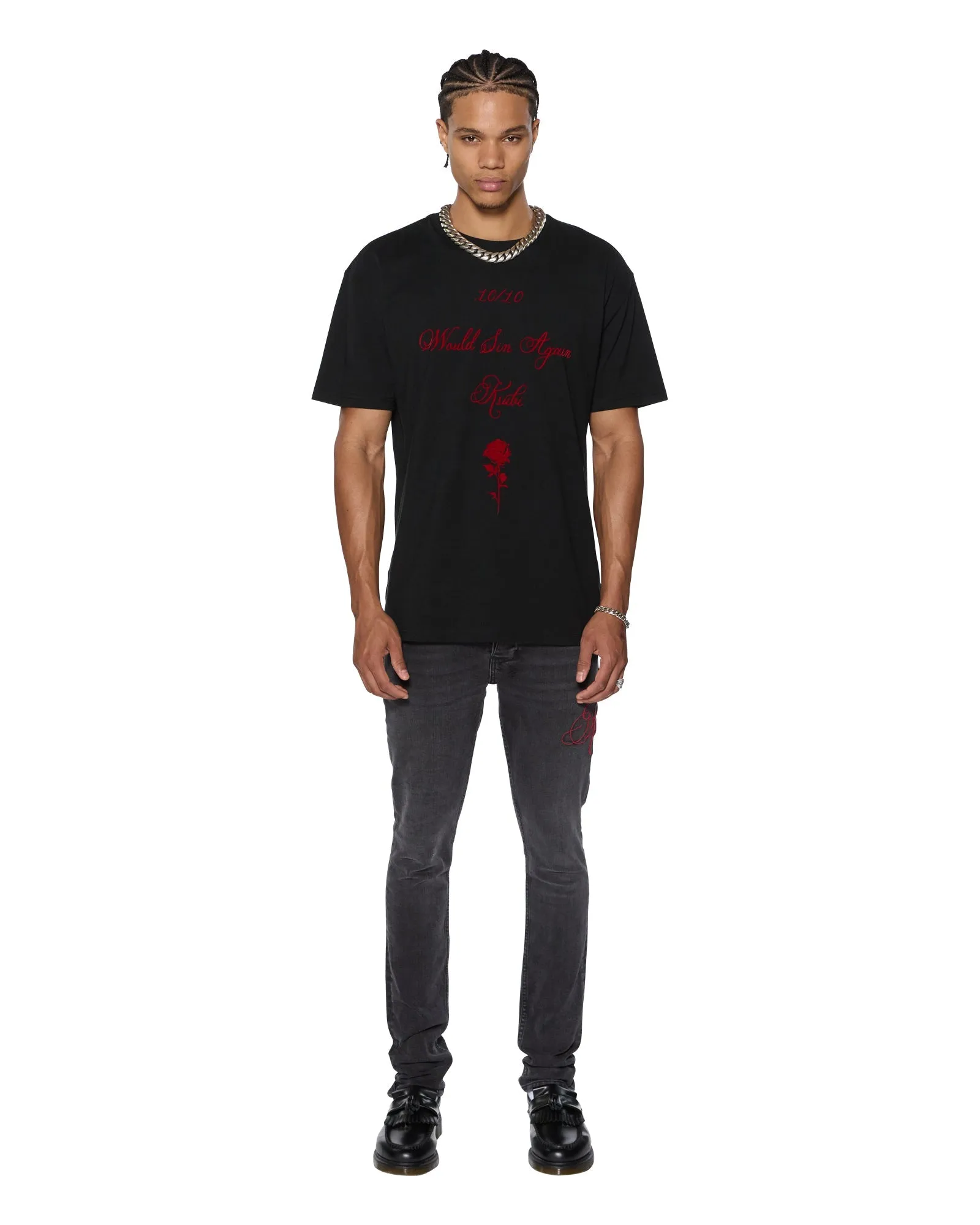 SIN AGAIN BIGGIE SS TEE JET BLACK