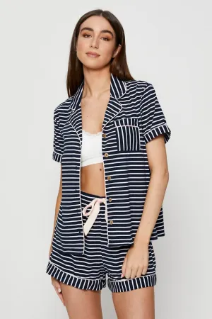 Stripe Jersey Pyjamas Set