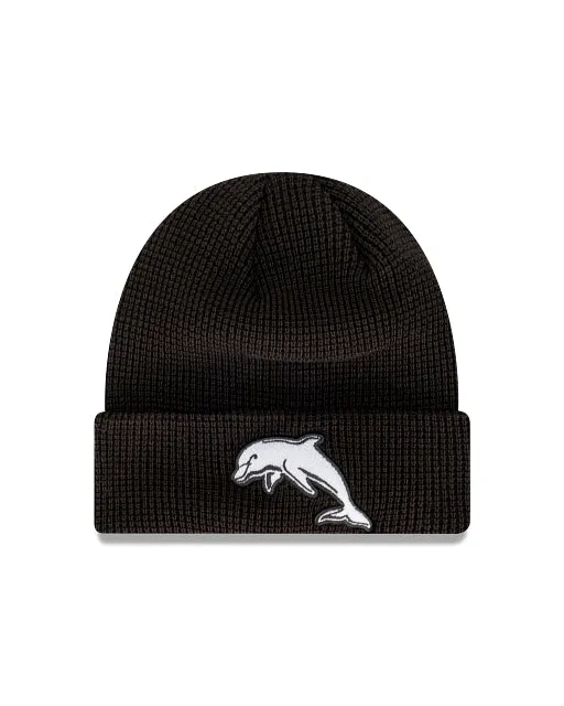 The Dolphins Waffle Knit Cuff Beanie