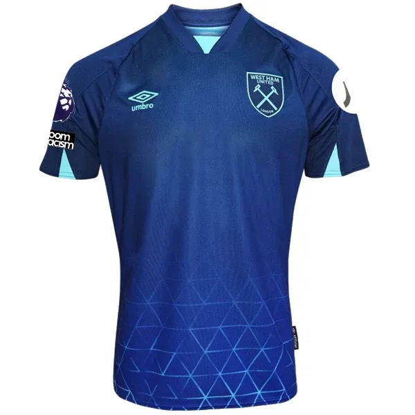 Umbro West Ham Tomas Soucek Third Jersey w/ EPL   No Room For Racism Patches 23/24 (Navy/Sky Blue)